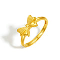 Escape Princess Series 24K Gold Bow Ring 2.35-3.8g A0112641