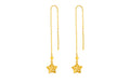 "Infinite" 24K Gold Earrings Star 1.69-2.09g A0910784
