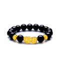 24K Gold Beaded Bracelet Agate Pixiu 3.4-3.8g ADMN193470