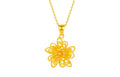 999 24K Gold Pendant Flower 3-3.7g A0410584