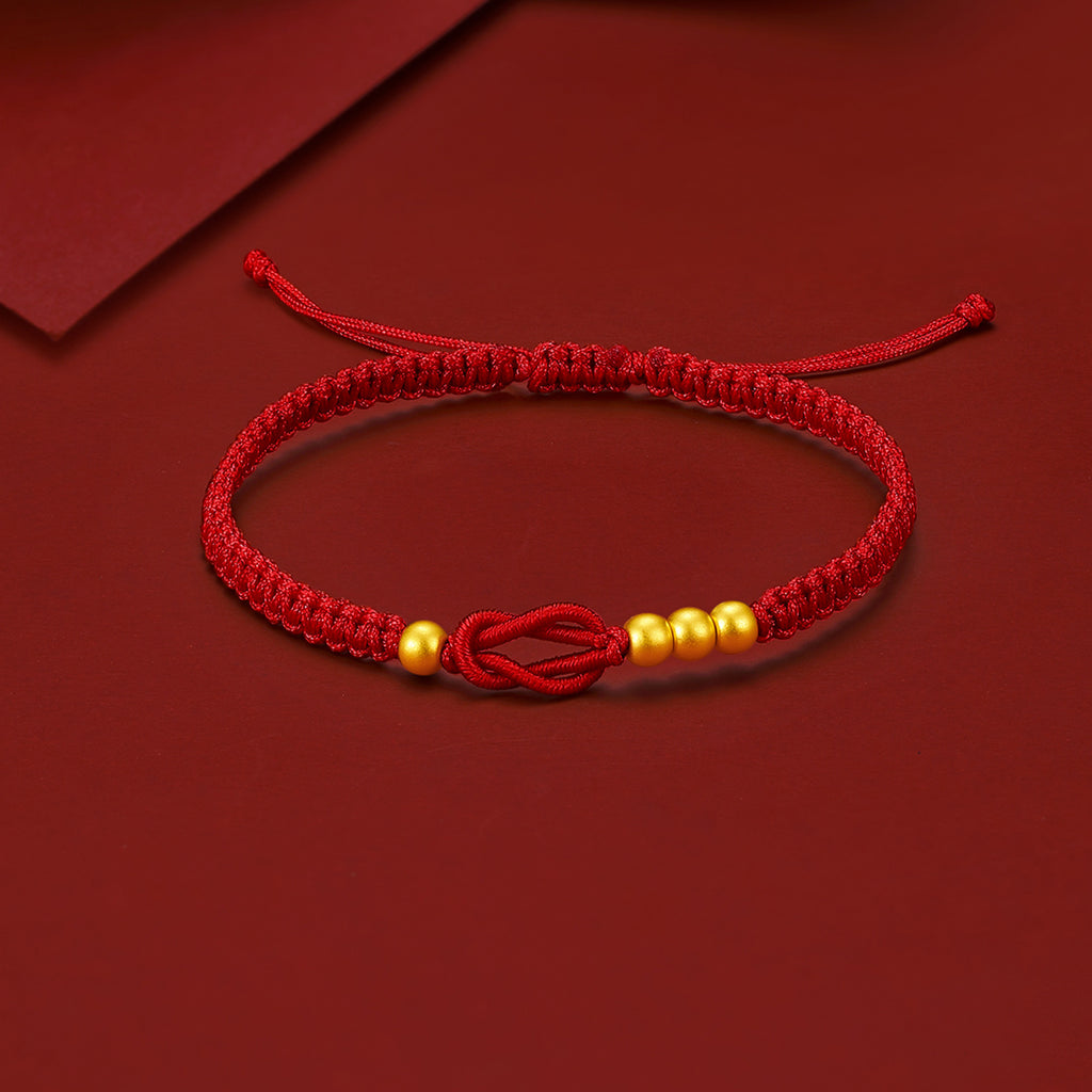 999 24K Gold String Bracelet 0.26-0.56g A1712667