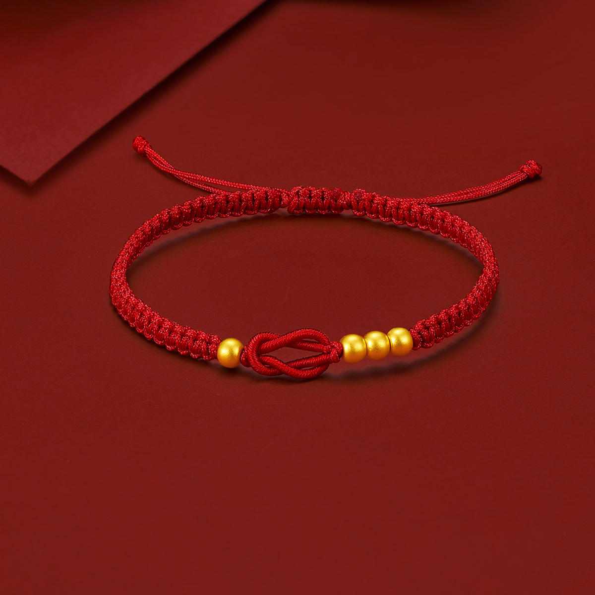 999 24K Gold String Bracelet 0.26-0.56g A1712667
