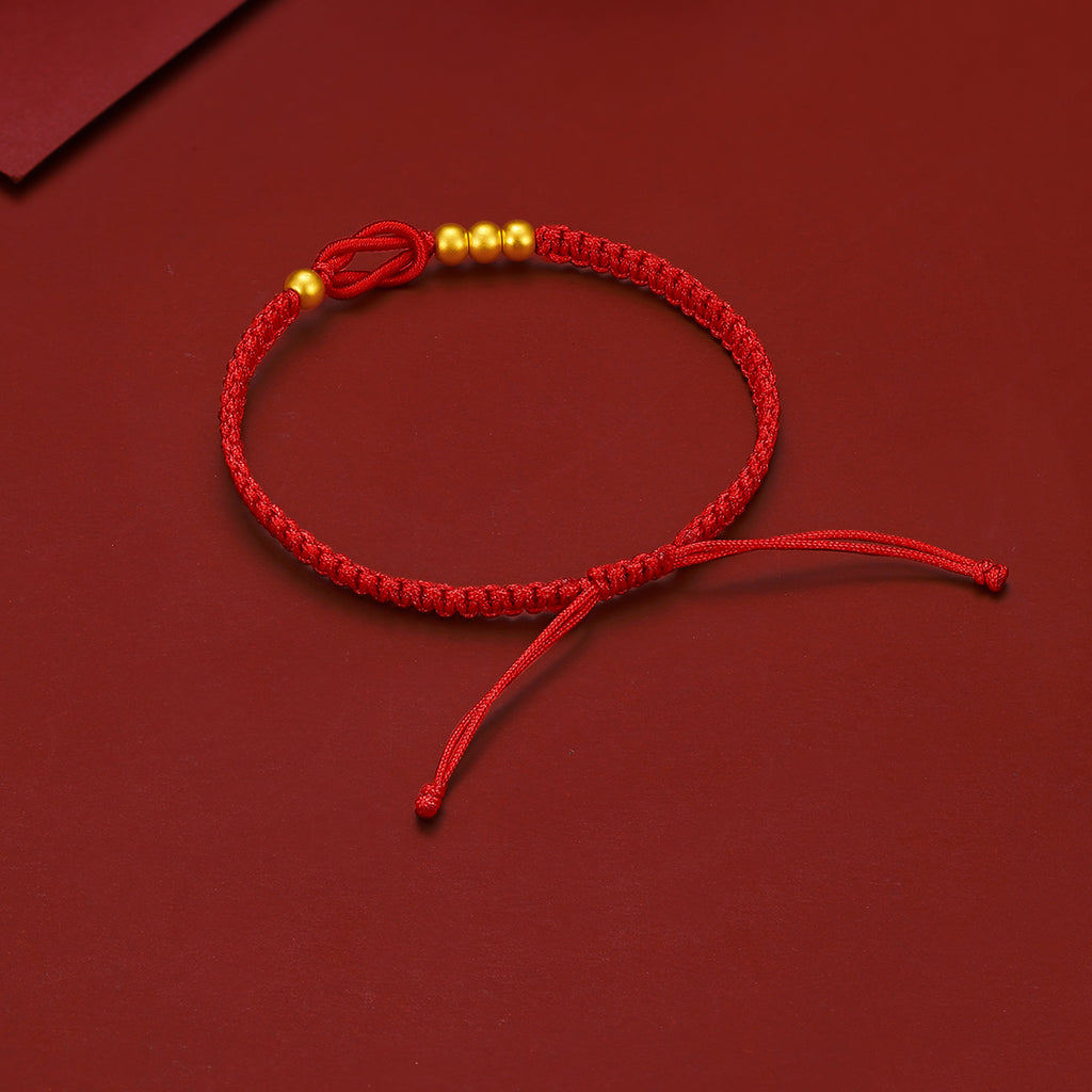 999 24K Gold String Bracelet 0.26-0.56g A1712667