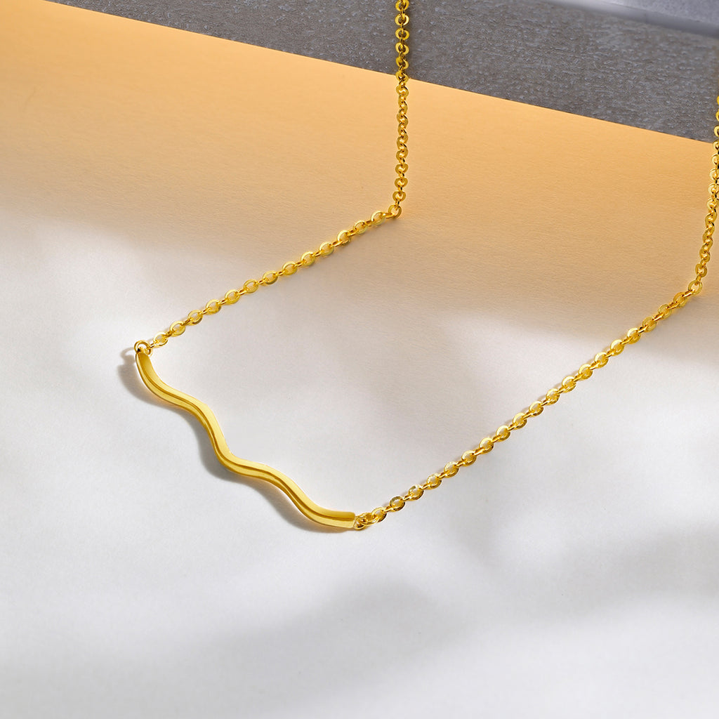 "Infinite" 24K Gold Pendant Necklace 2.55-2.85g A0610837