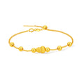 24K Gold Charm Bracelet Gourd 0.2-0.3g A1626786