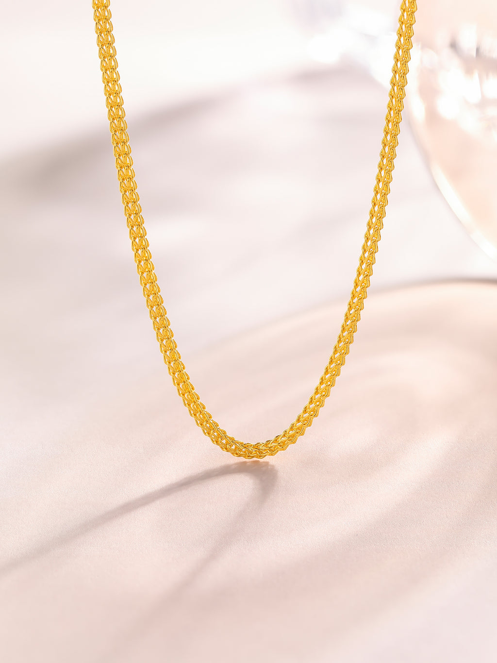 999 24K Gold Necklace 14.55-22.55g A0510930