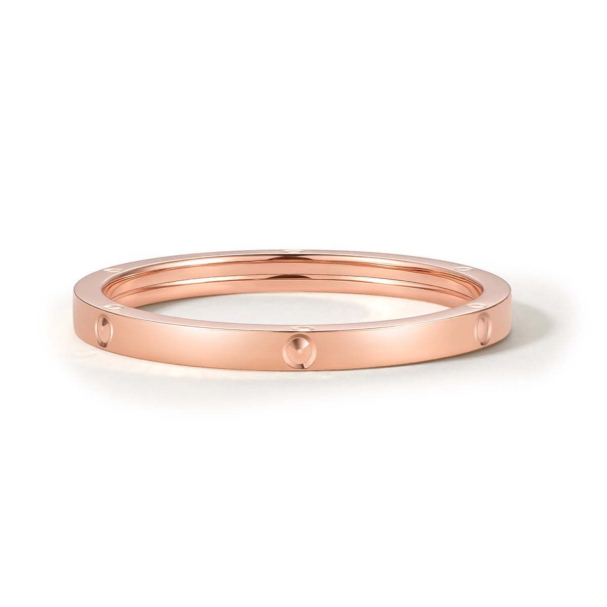 18K Rose Gold Ring 0.7-1.1g C019215