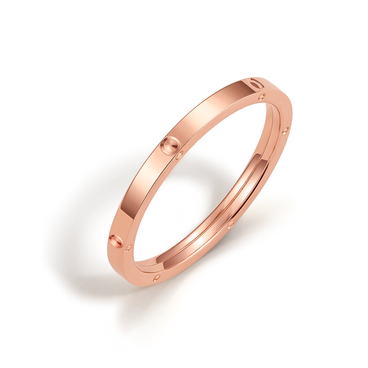 18K Rose Gold Ring 0.7-1.1g C019215
