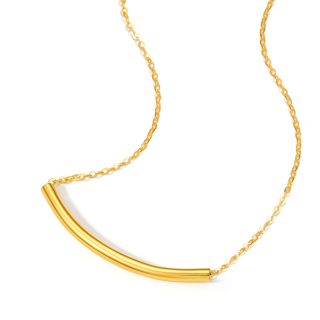 "infinite" 24K Gold Pendant Necklace 2.6-2.9g A069740