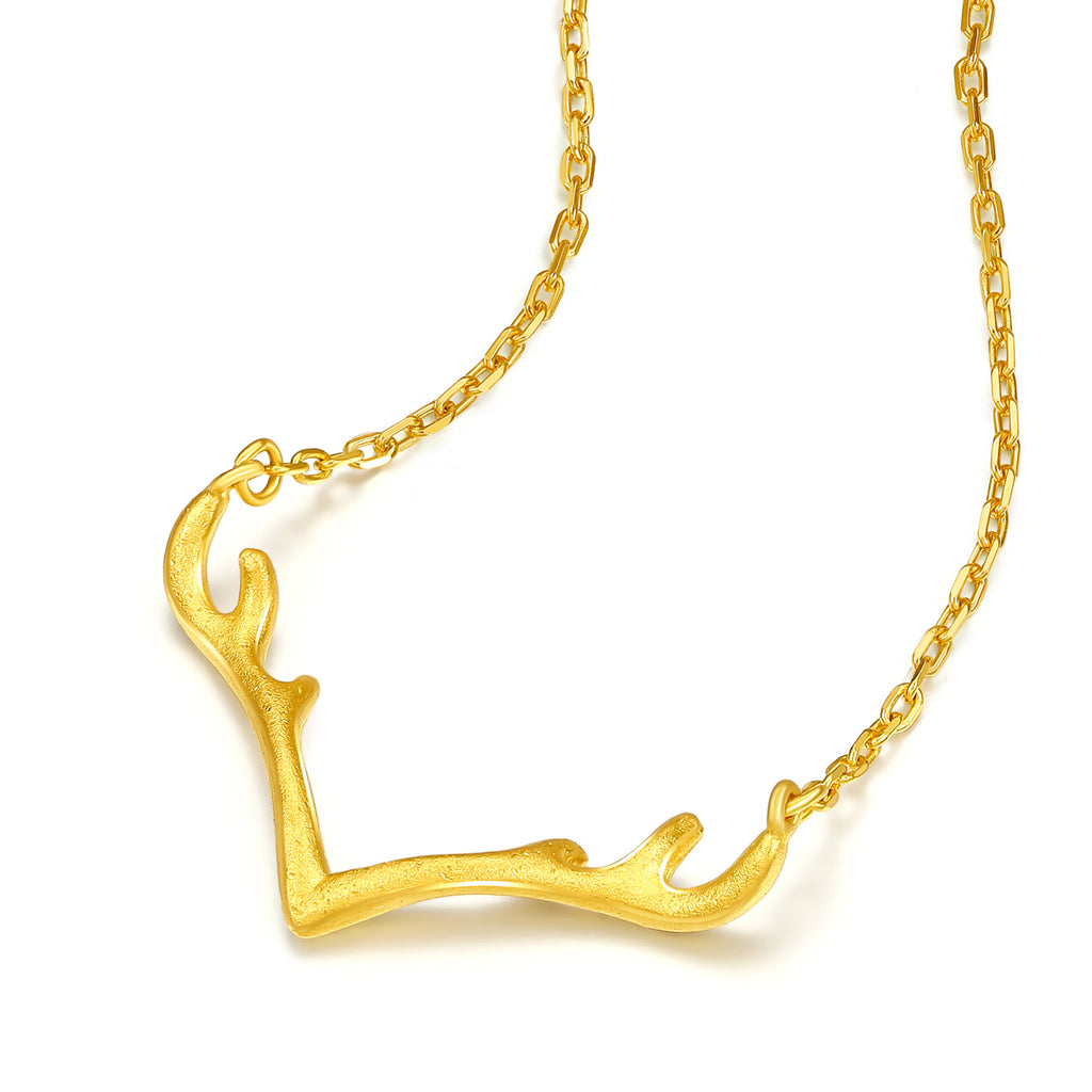 999 24K Gold Pendant Necklace 4.1-4.8g AA066595