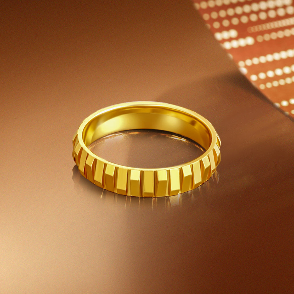 "Wah Kwong" 999 24K Gold Ring 6.5-7.5g A0115057