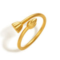 'Antiquity Gold' 999.9 24K Gold Ring Lotus 4.2-4.8g A019369