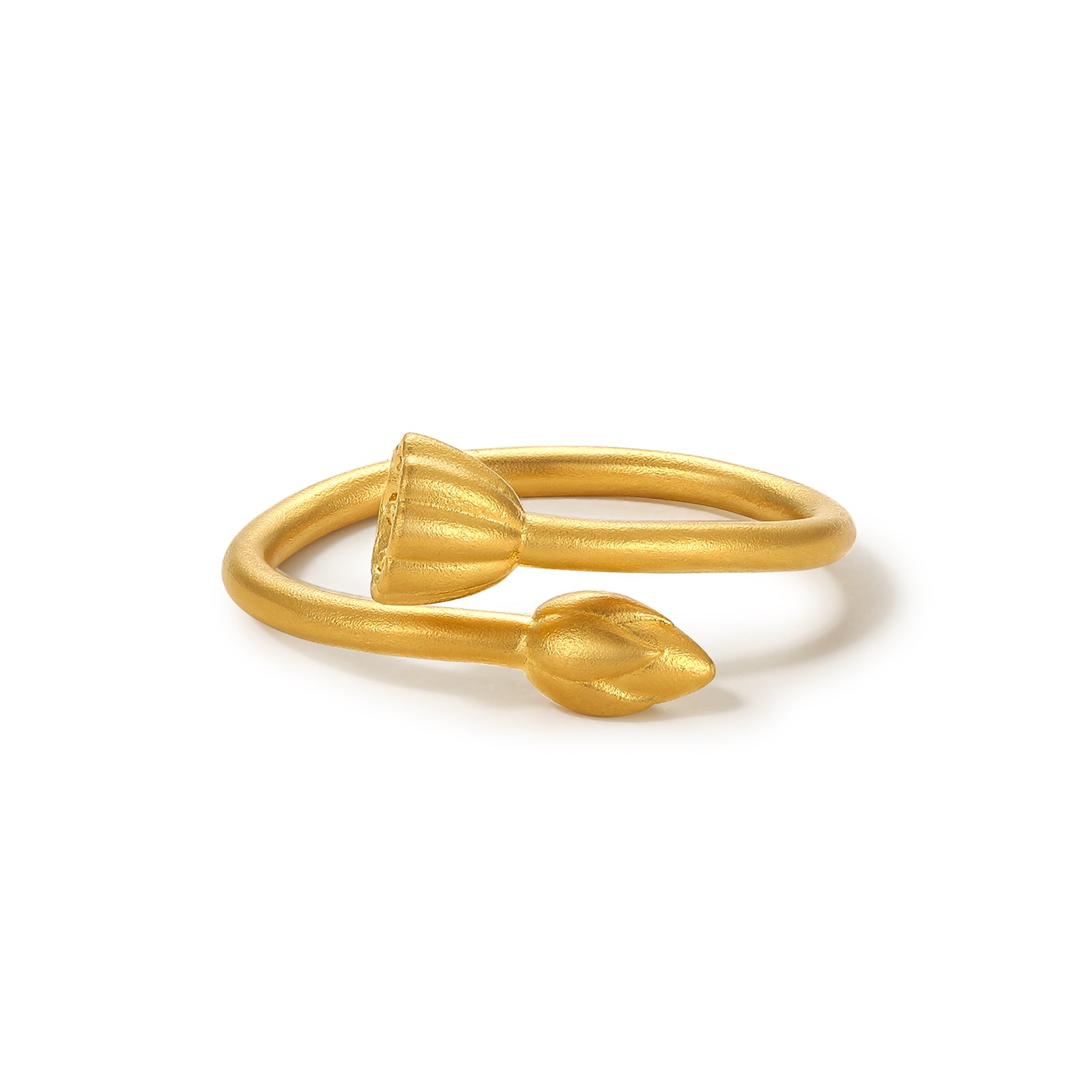 'Antiquity Gold' 999.9 24K Gold Ring Lotus 4.2-4.8g A019369