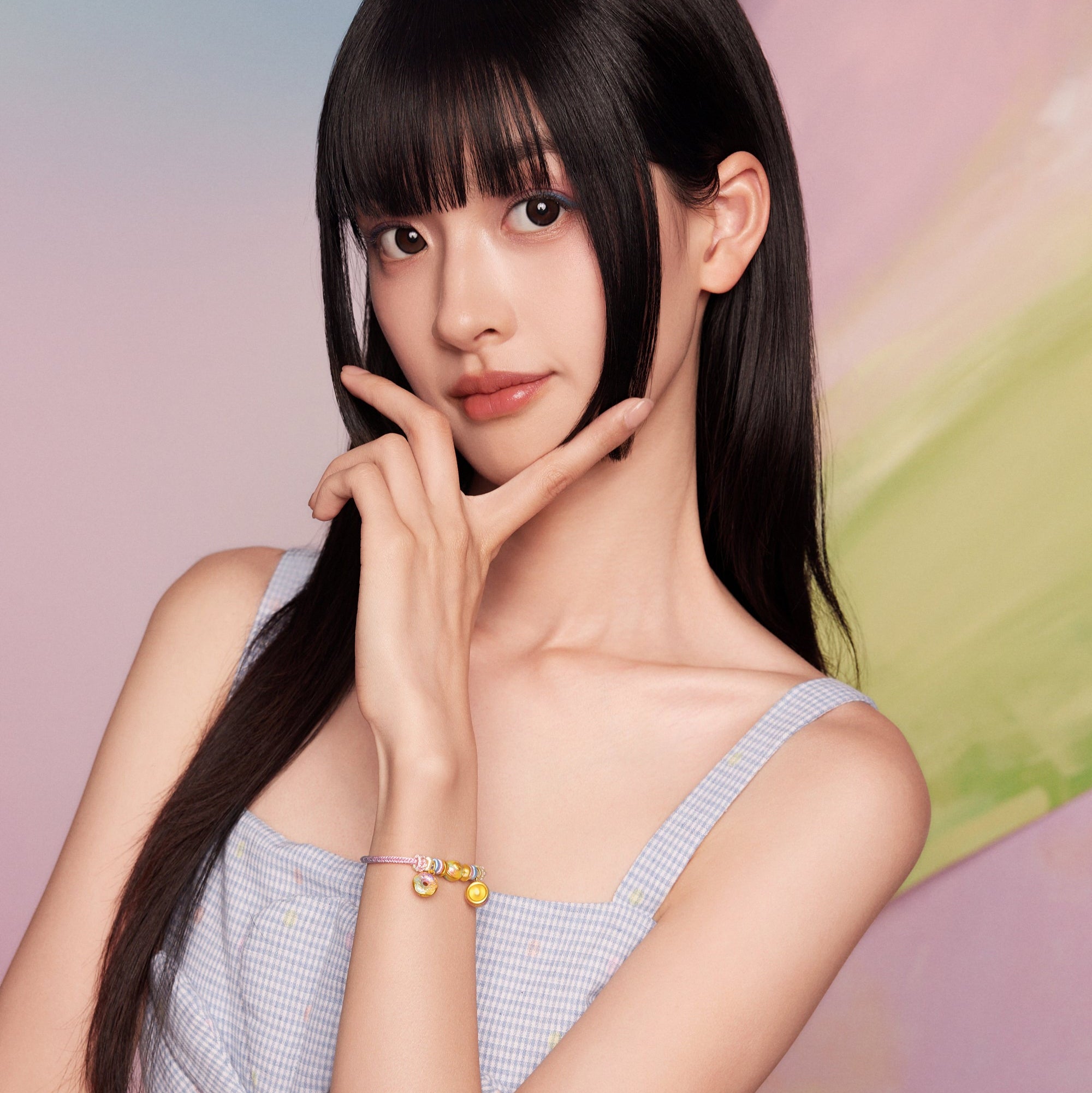 「Pop wu~」24K 黃金串珠手鍊 甜甜圈 1.55-2.05克 A1715627
