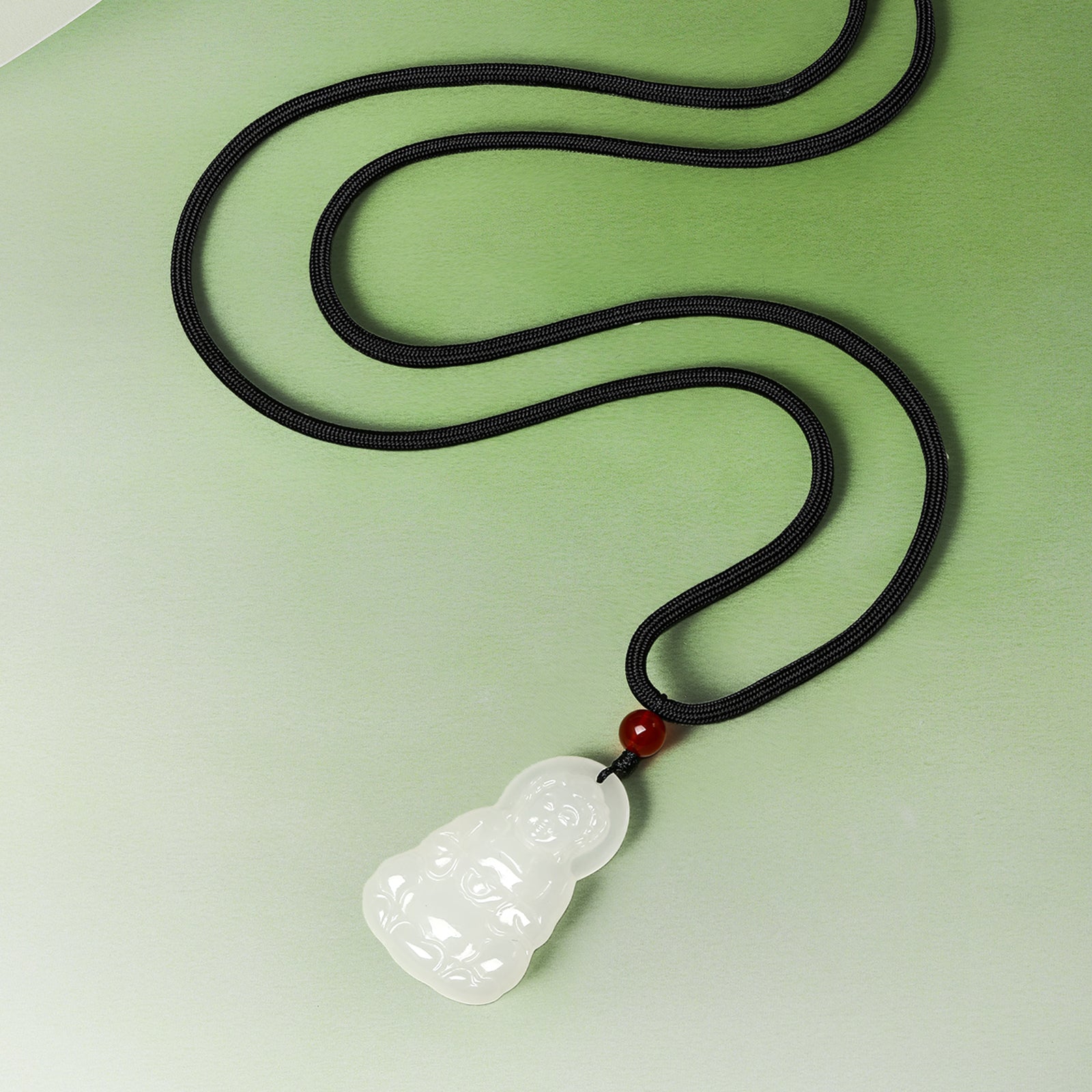 Pendant Hetian Jade Agate 6-6.5mm Guanyin Y0411869