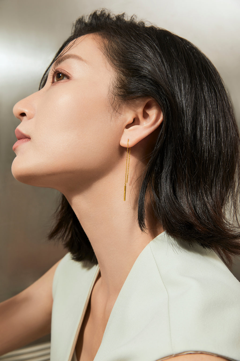 "Infinite" 24K Gold Earrings 1.28-1.58g A0910766