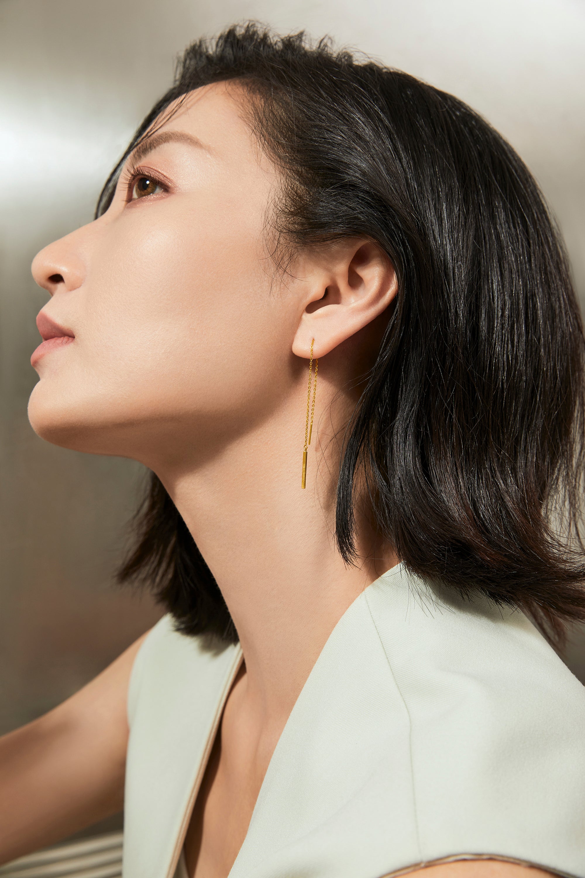 "Infinite" 24K Gold Earrings 1.28-1.58g A0910766