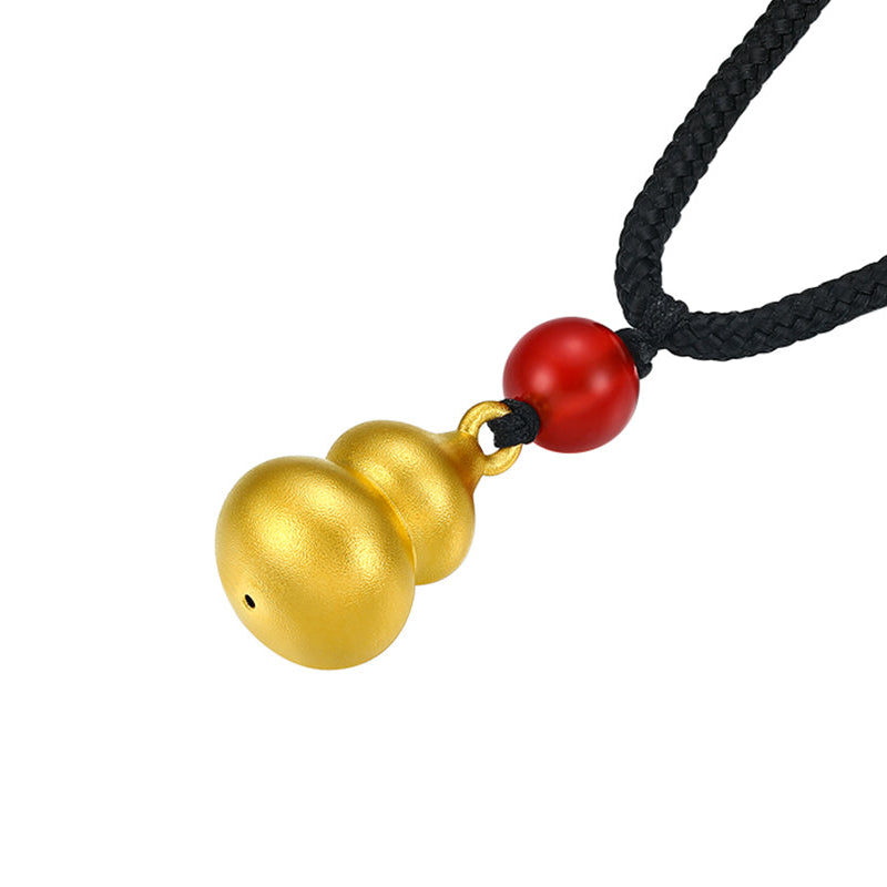 'Antiquity Gold' 999.9 24K Gold Pendant Necklace Gourd 0.5-0.8g AD047712