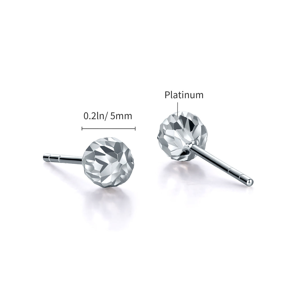 950 Platinum Earrings 1.4-1.7g PT091327
