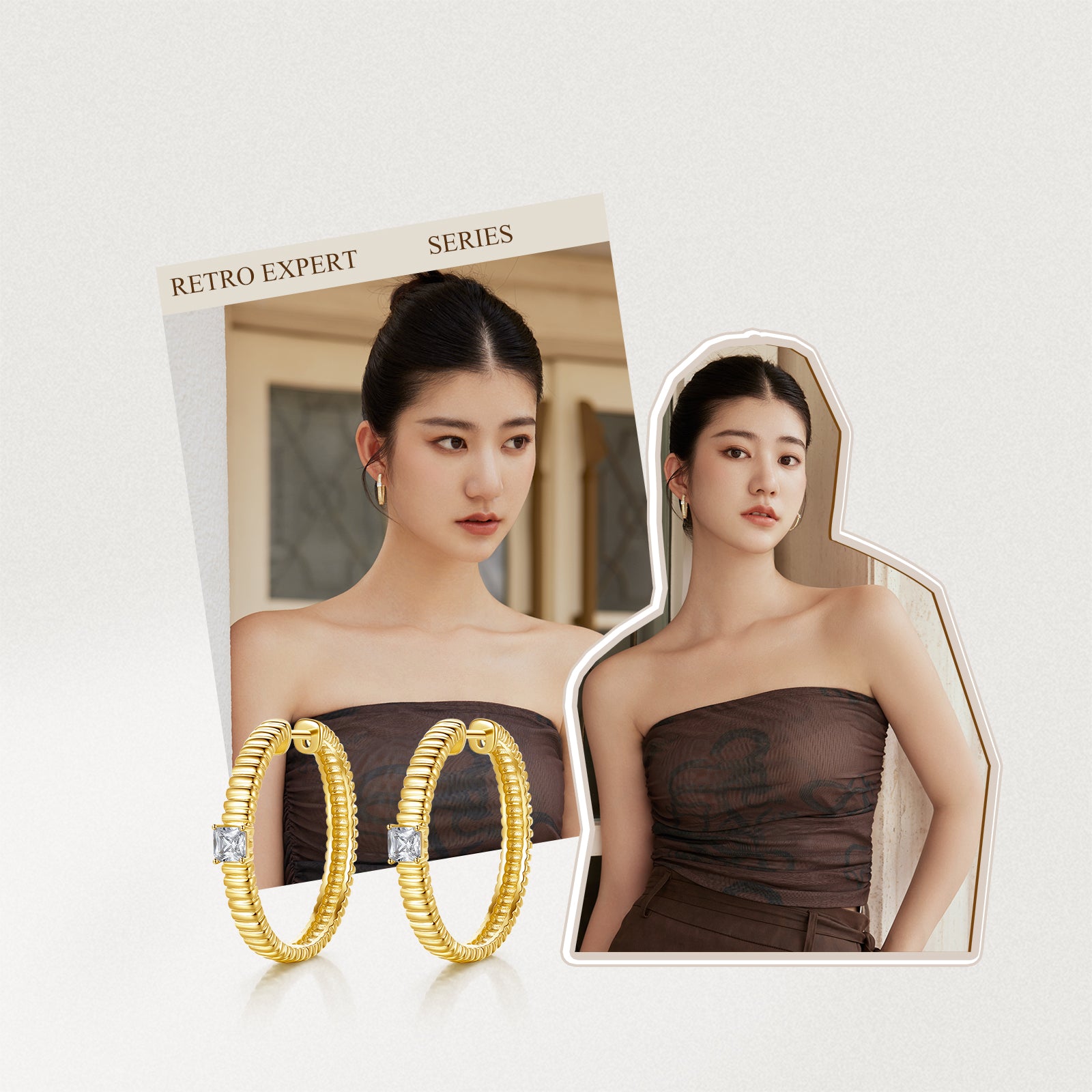 S925純銀耳環，鑲嵌立方氧化鋯，7-8.5克，貨號J0912955