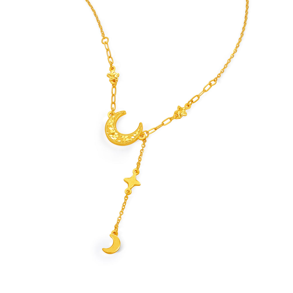 999 24K Gold Pendant Necklace Star 3.52-3.82g A0616236