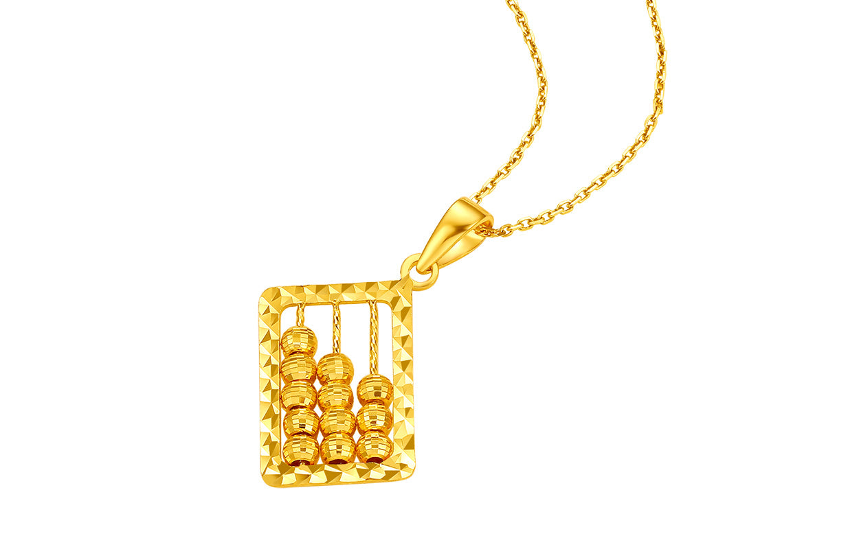 "infinite" 24K Gold Pendant 1.17-1.67g A049605