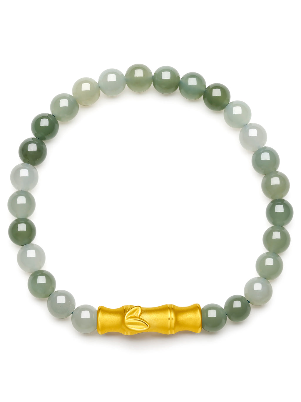 24K Gold Beaded Bracelet 5.7-6.2mm 0.64-0.9g Y1910857