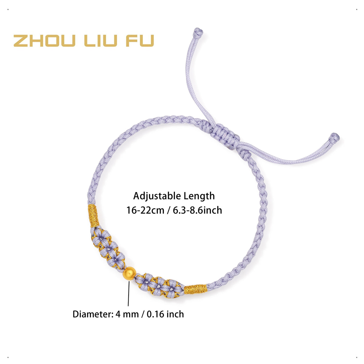 24K Gold String Bracelet 0.15-0.25g A1734776
