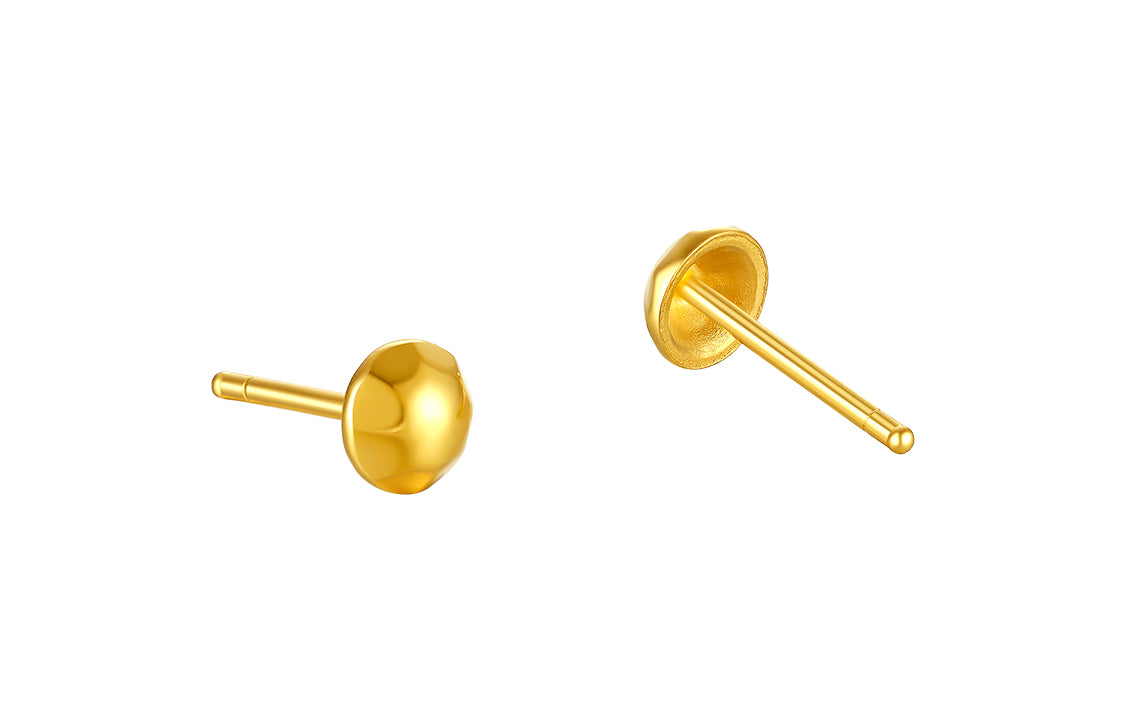 999 24K Gold Earrings 0.9-1.1g AA096008