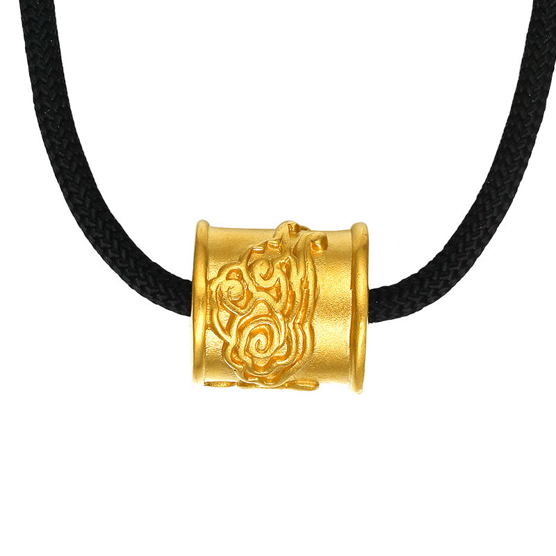 'Antiquity Gold' 999.9 24K Gold Pendant Necklace 20-22g AA043279