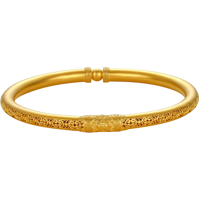 Antiquity Gold' 999.9 24K Gold Bangle Bracelet 25-30g A109255