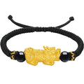 24K Gold String Bracelet Pixiu 2.4-2.7g A1712052