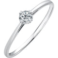 18K White Gold Ring Diamond 0.1ct 0.5-1g KGDB021047