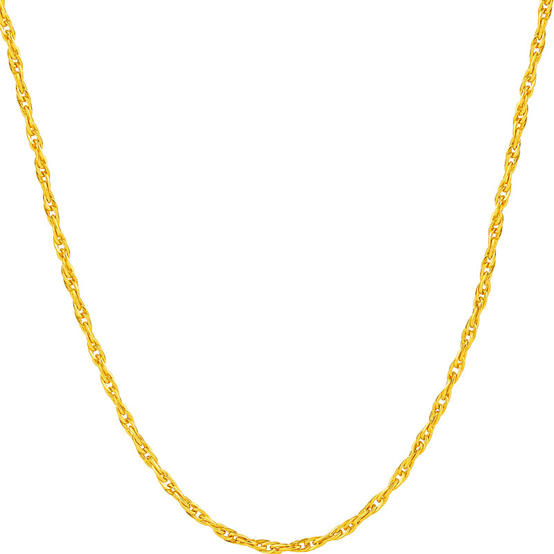 999 24K Gold Necklace 3.1-3.8g A0510870