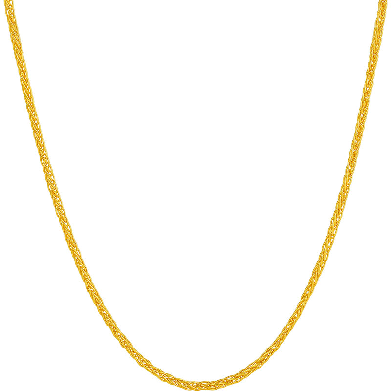 999 24K Gold Necklace 3.5-4.5g A0511018