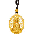 'Antiquity Gold' 999.9 24K Gold Pendant Necklace Buddha 5.3-5.8g AA043865