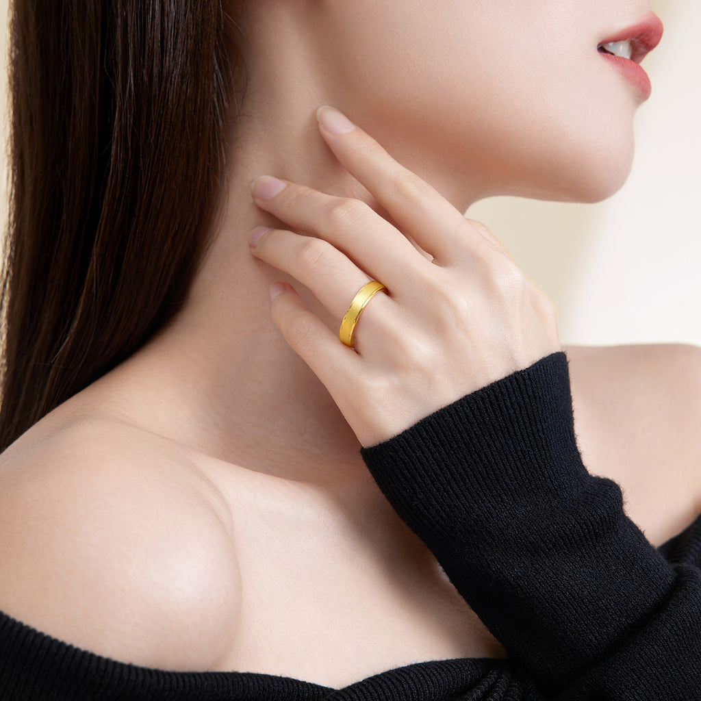 999 24K Gold Ring 4-6g A0112661