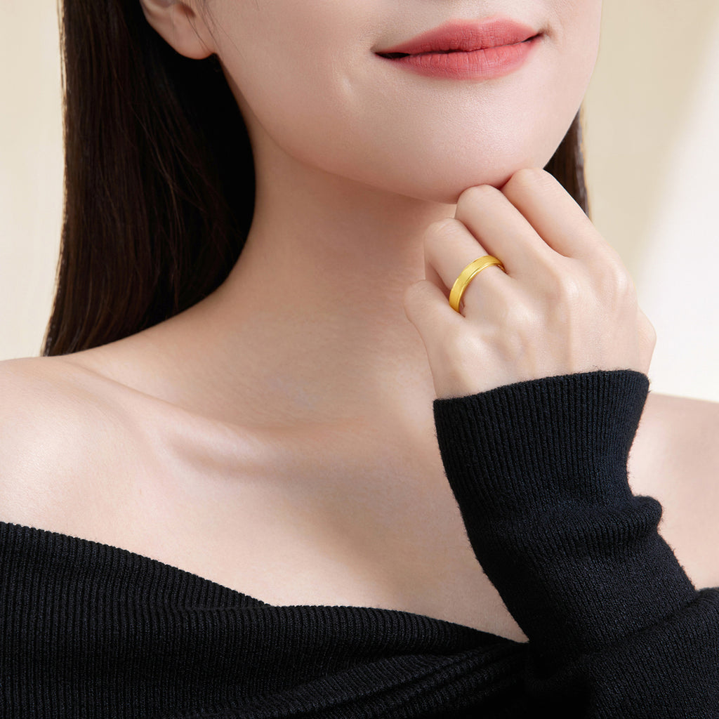 999 24K Gold Ring 4-6g A0112661