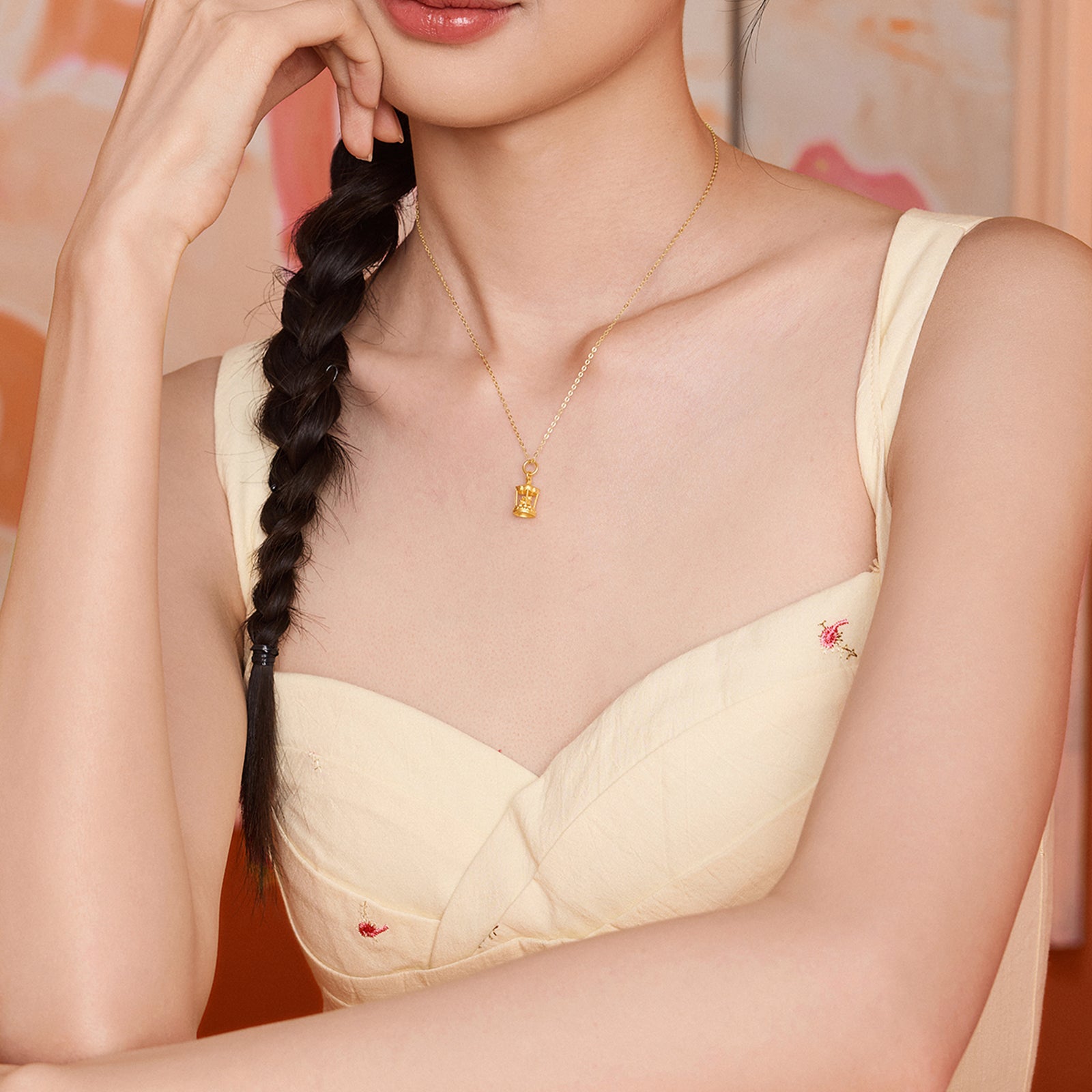 'Year of the Horse' 24K Gold Pendant Carousel Horse 2.35-2.55g A0415741