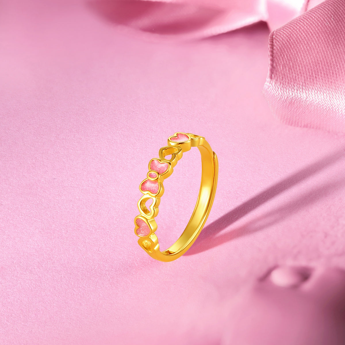 "Honey" 999 24K Gold Ring Bow 2.44-3.04g A0113239