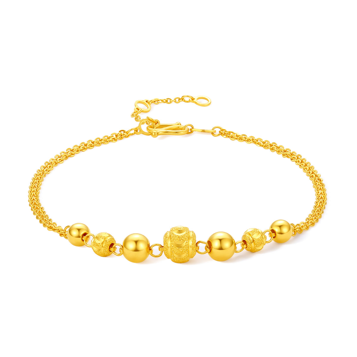 999 24K Gold Chain Bracelet 4.6-5g A0710572