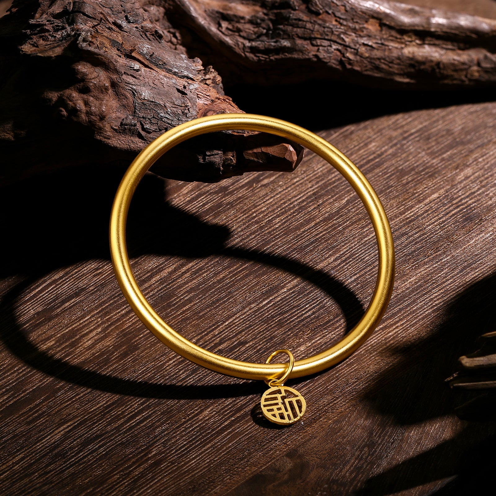 Antiquity Gold' 999.9 24K Gold Bangle Bracelet 9-13g A1013503