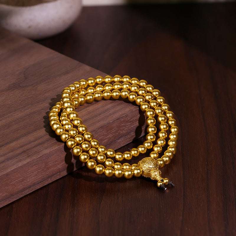 Antiquity Gold' 999.9 24K 金珠手鍊 43-45克 AA194496