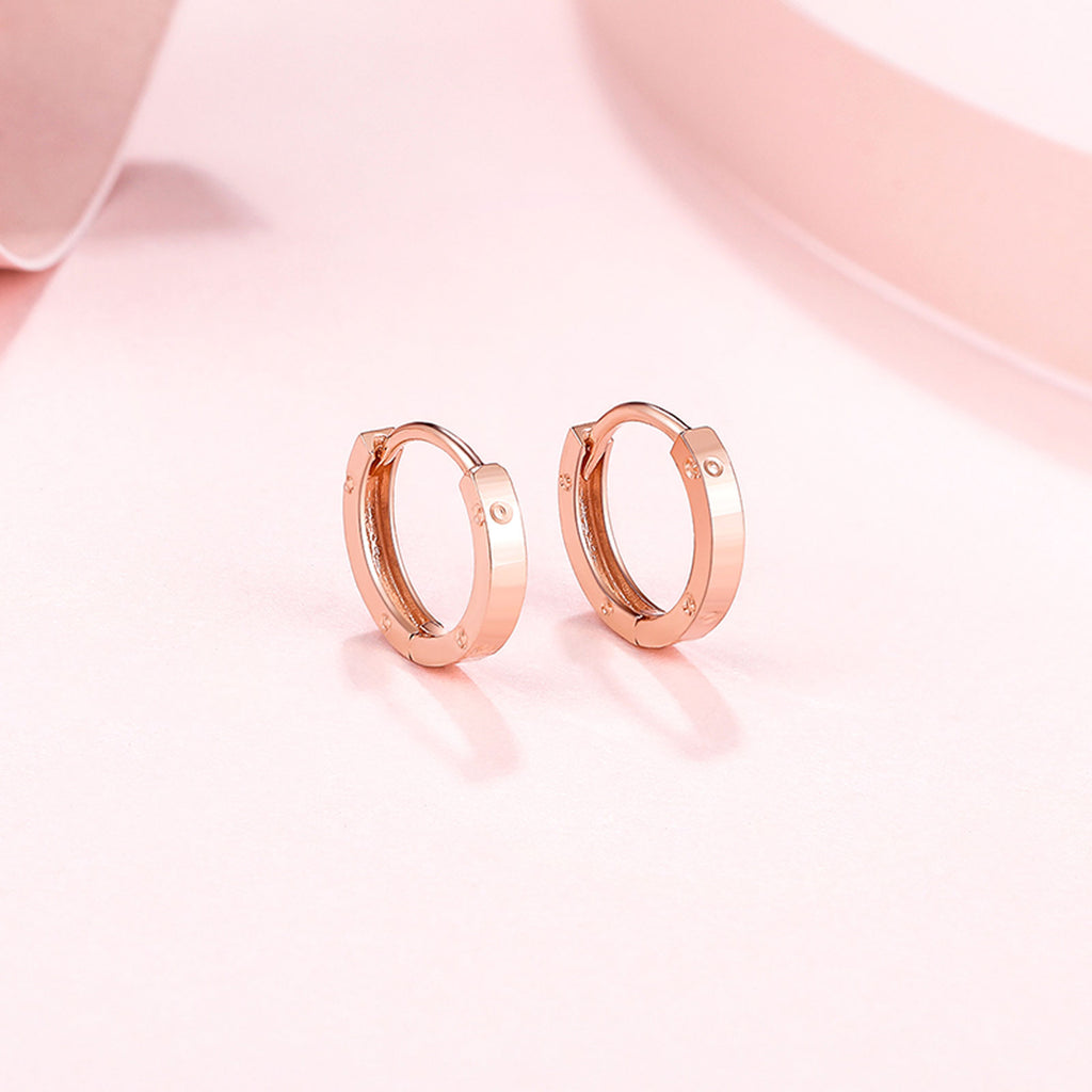 18K Rose Gold Earrings 0.7-1g KI094623