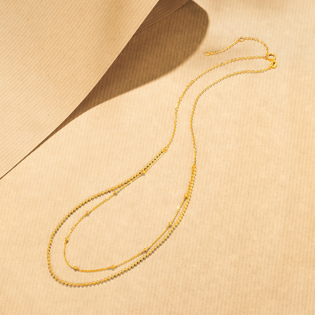 18K Yellow Gold Necklace 2.81-3.11g C0513081