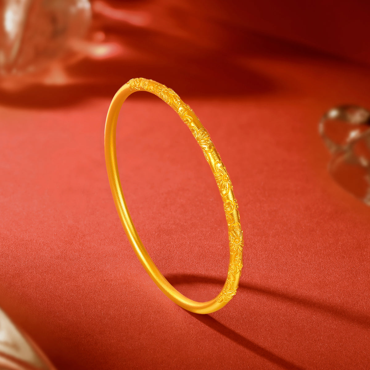 999 24K Gold Bangle Bracelet 30-36g A1012815