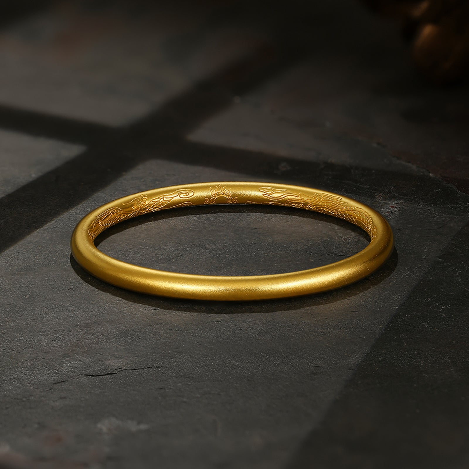 Antiquity Gold' 999.9 24K Gold Bangle Bracelet 20-23g A1012449