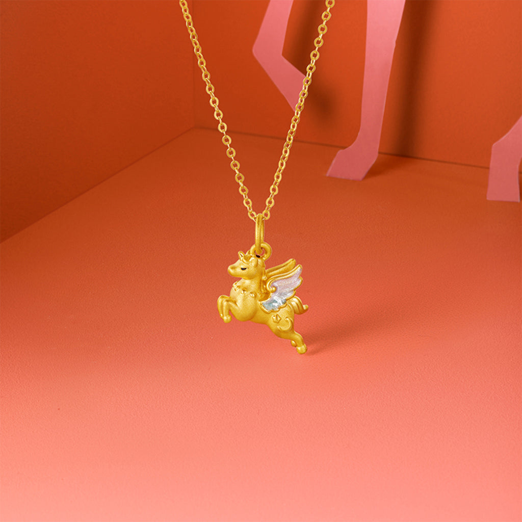 'Year of the Horse' 24K Gold Pendant Horse 1-1.3g A0422994