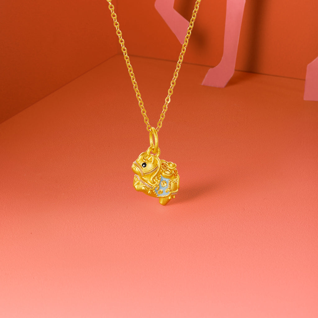 'Year of the Horse' 24K Gold Pendant Horse 1-1.3g A0422995