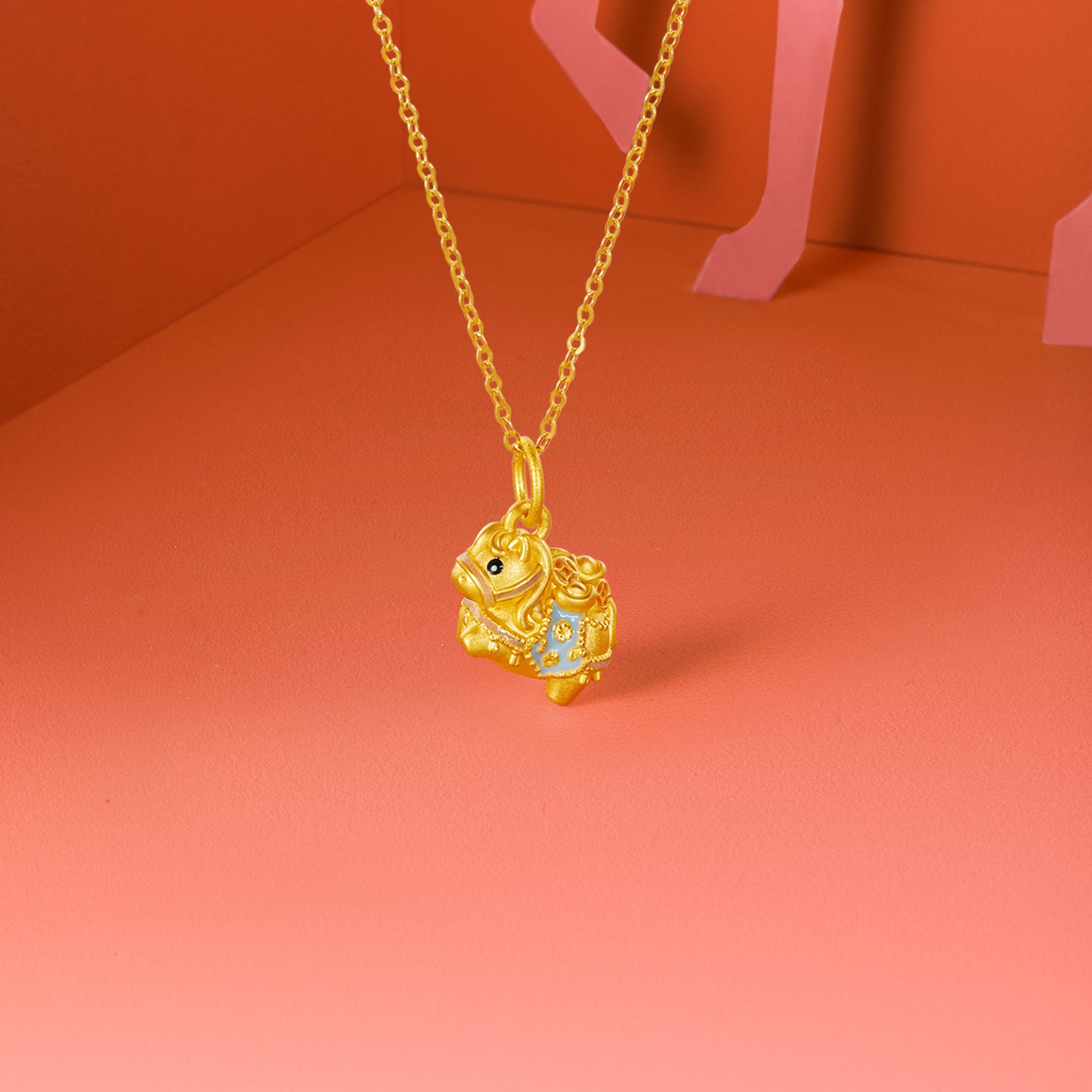 'Year of the Horse' 24K Gold Pendant Horse 1-1.3g A0422995